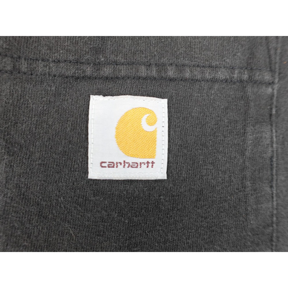 Carhartt Pocket T-Shirt Mens Large‎ Black Loose Fit K87 Workwear Cotton Tee - Picture 5 of 11